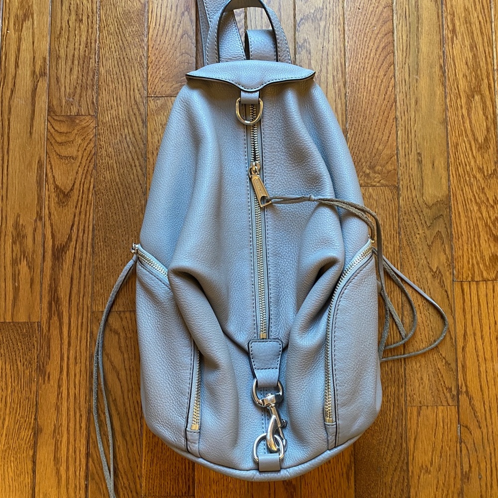 Rebecca Minkoff Julian Backpack in light grey